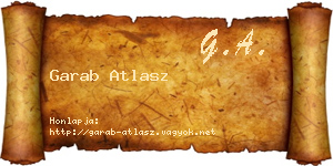 Garab Atlasz névjegykártya